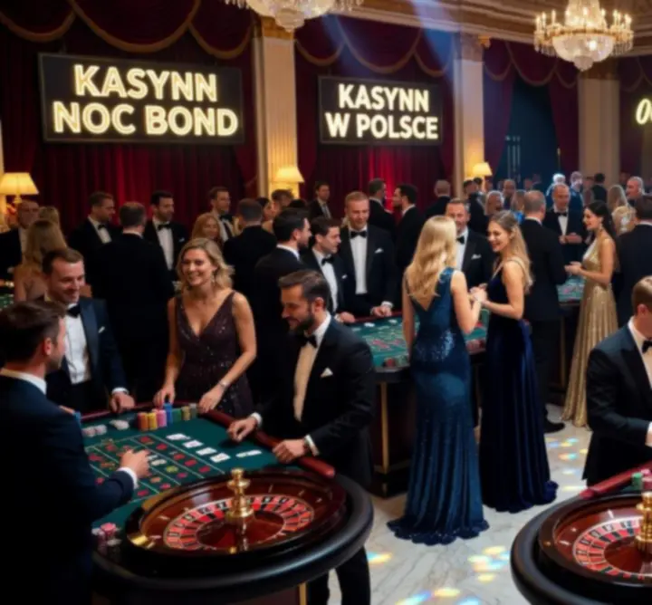 Tematyczny wieczór kasynowy w stylu Las Vegas w Polsce